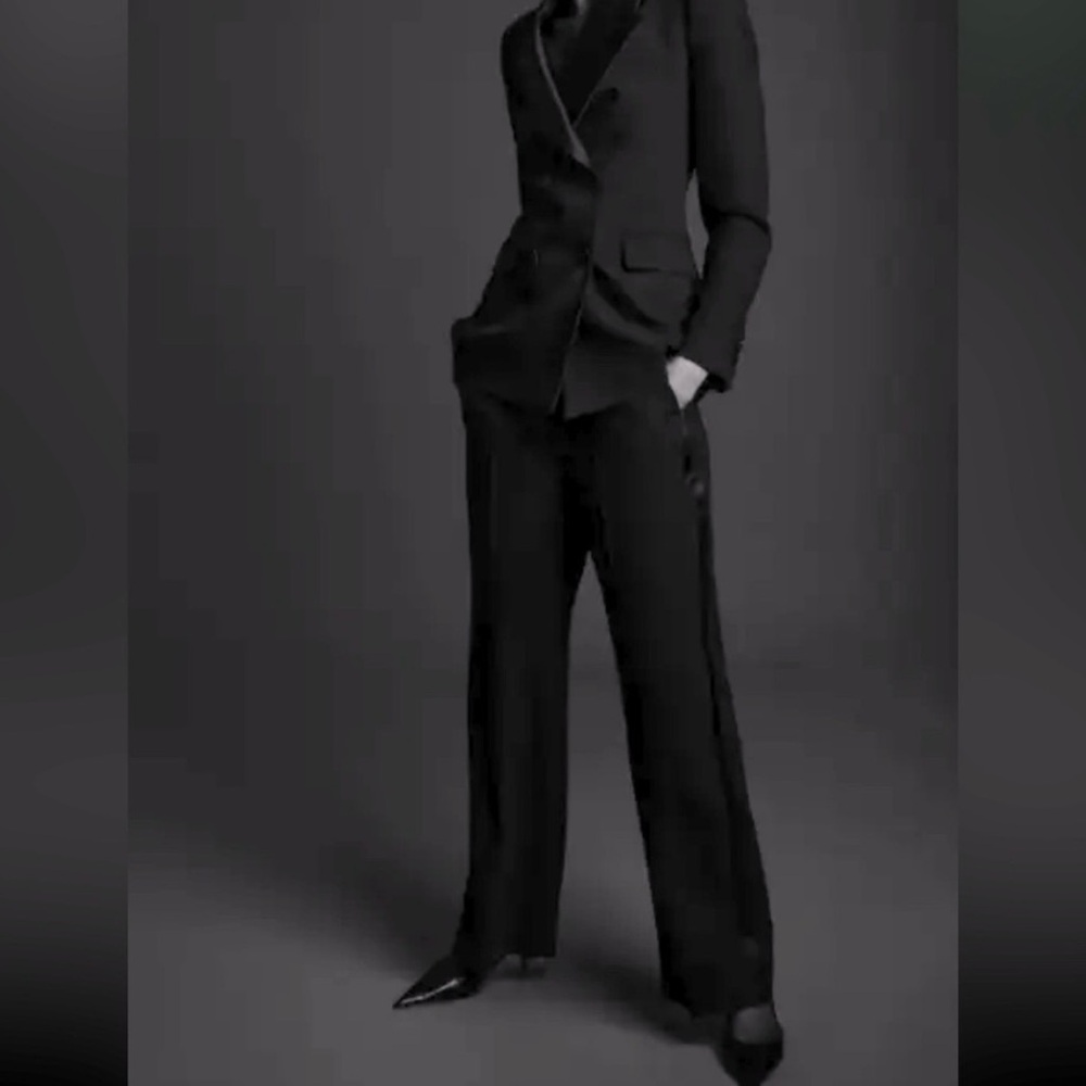 Zara Black Women's wide leg Pants